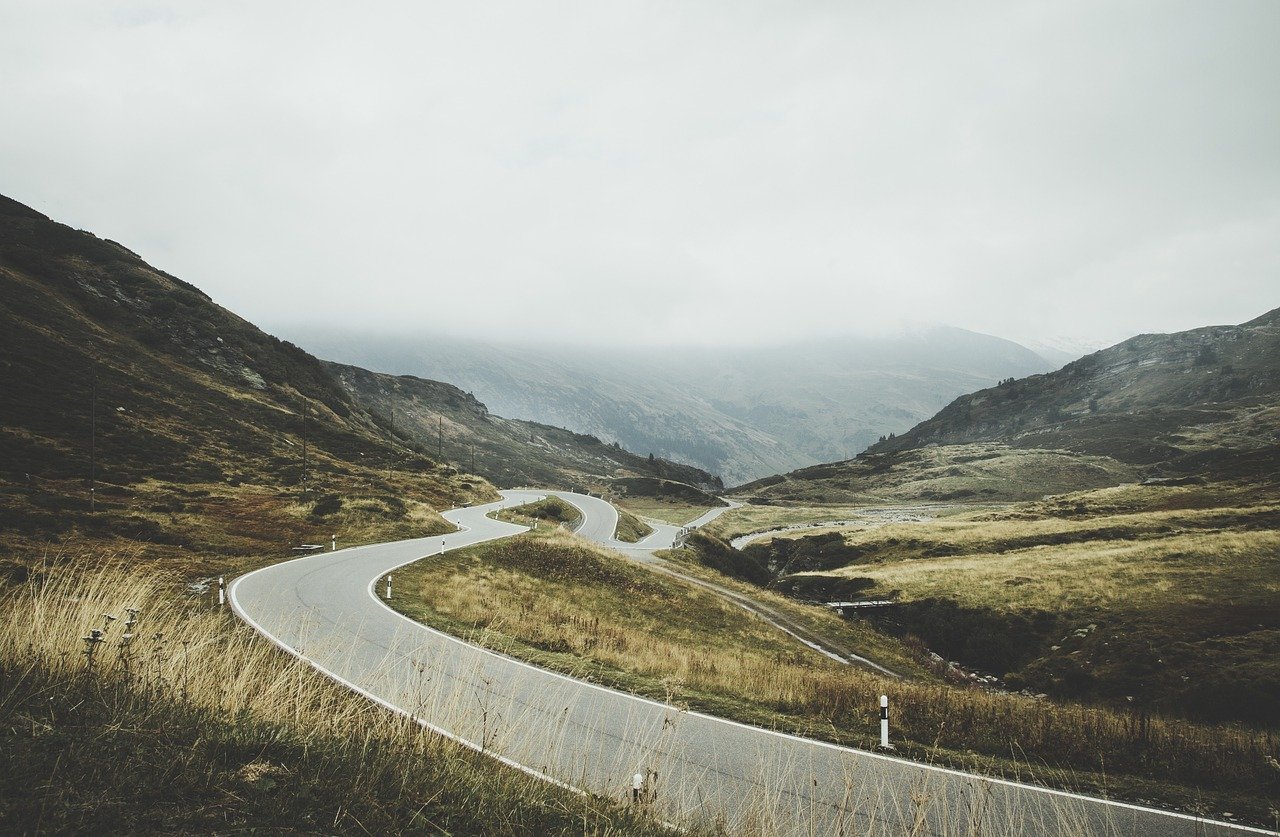 roadway, scenic, landscape